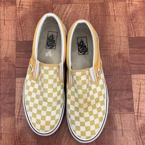 Checkerboard ocher/true vans
